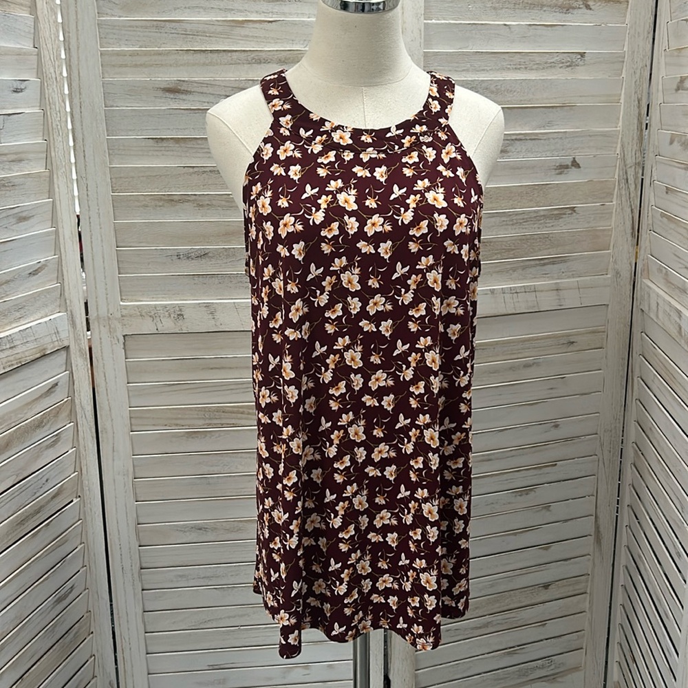 Fortune & Ivy Floral Halter Swing Top